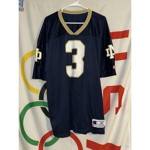 Vintage Champion Notre Dame Fighting Irish Football Jersey XL (48) 90s